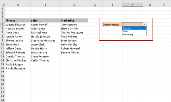 Data Validation Drop Down Not Working